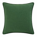 Cojín cuadrado 45 x 45 cm de tejido verde para decoración estilo liso