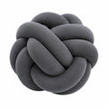 Cojín de nudo 30 cm gris de tejido textil decorativo